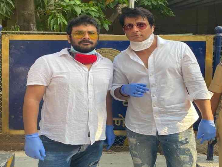 Filmmaker Ajay Dhama with actor Sonu Sood 